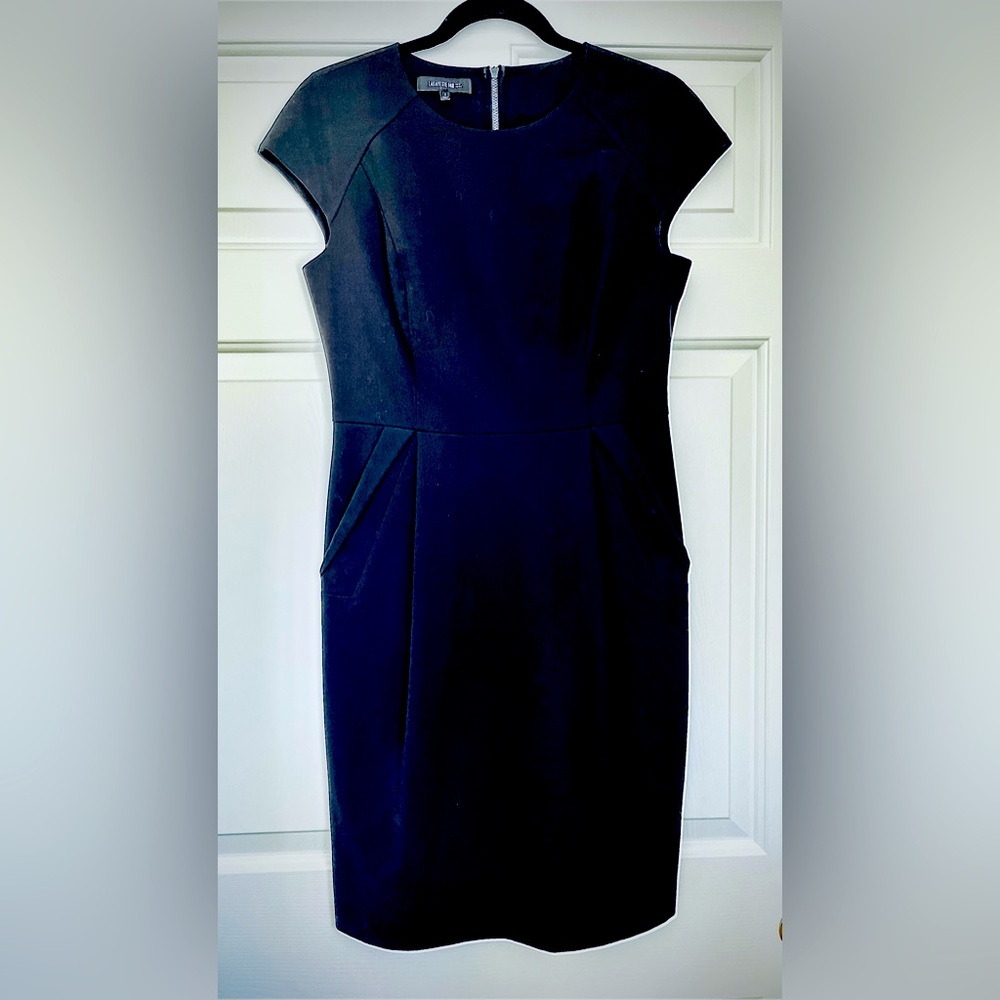 Lafayette 148 New York Black Ponte Dress